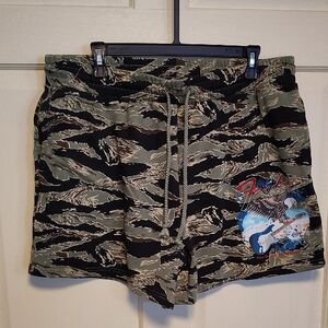 Fender Green Camouflage Womens Shorts